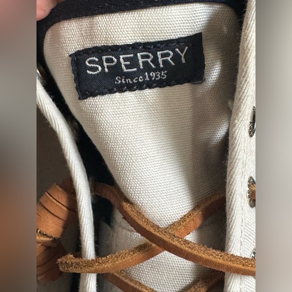 Sperry Women's Crest High Top Textile Sneakers Size 5 - Picture 13 of 13